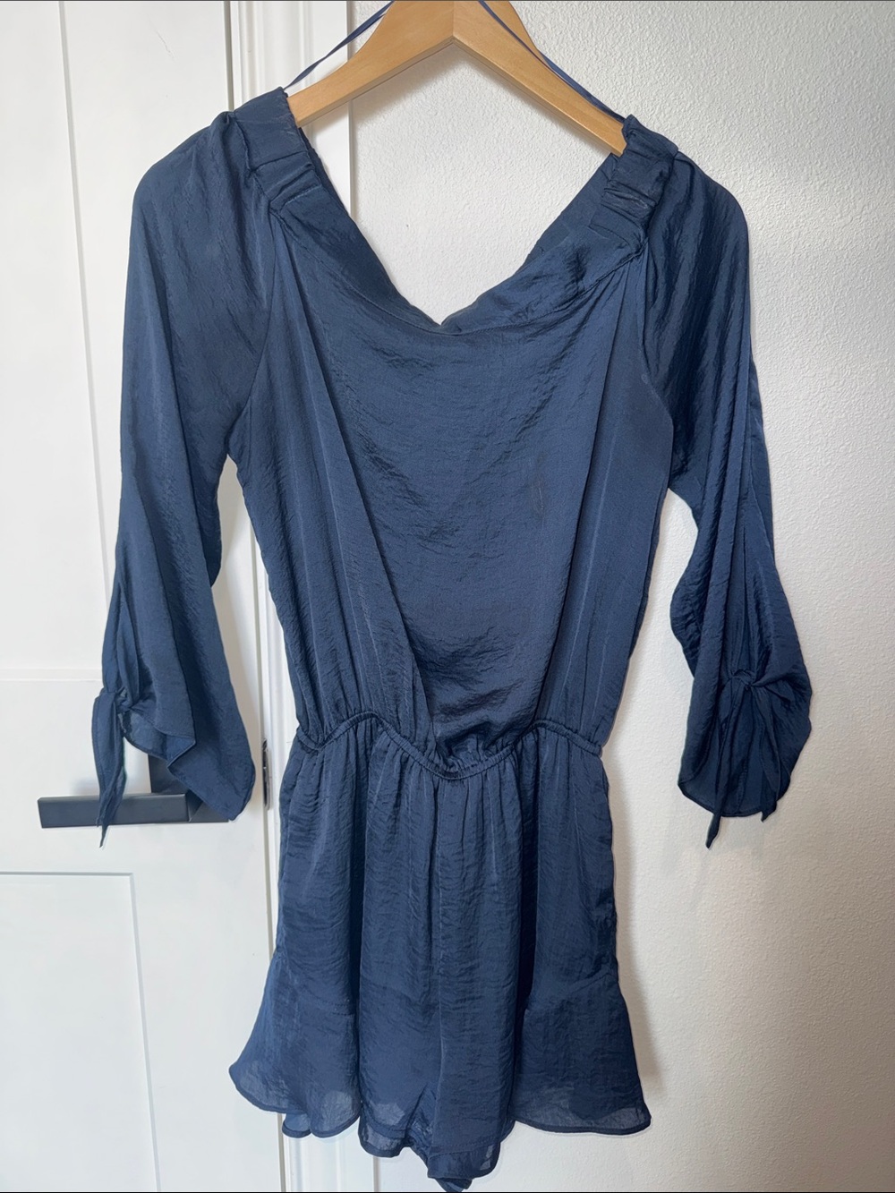 Wishlist Navy Blue V-Neck Long Sleeve Tunic